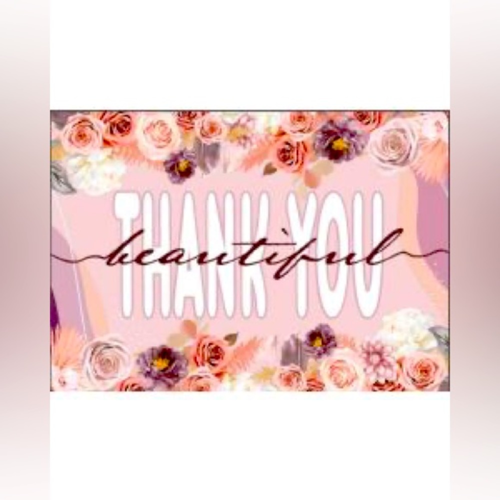 🍂4x6 Thank You Cards PREMIUM QUALITY floral
